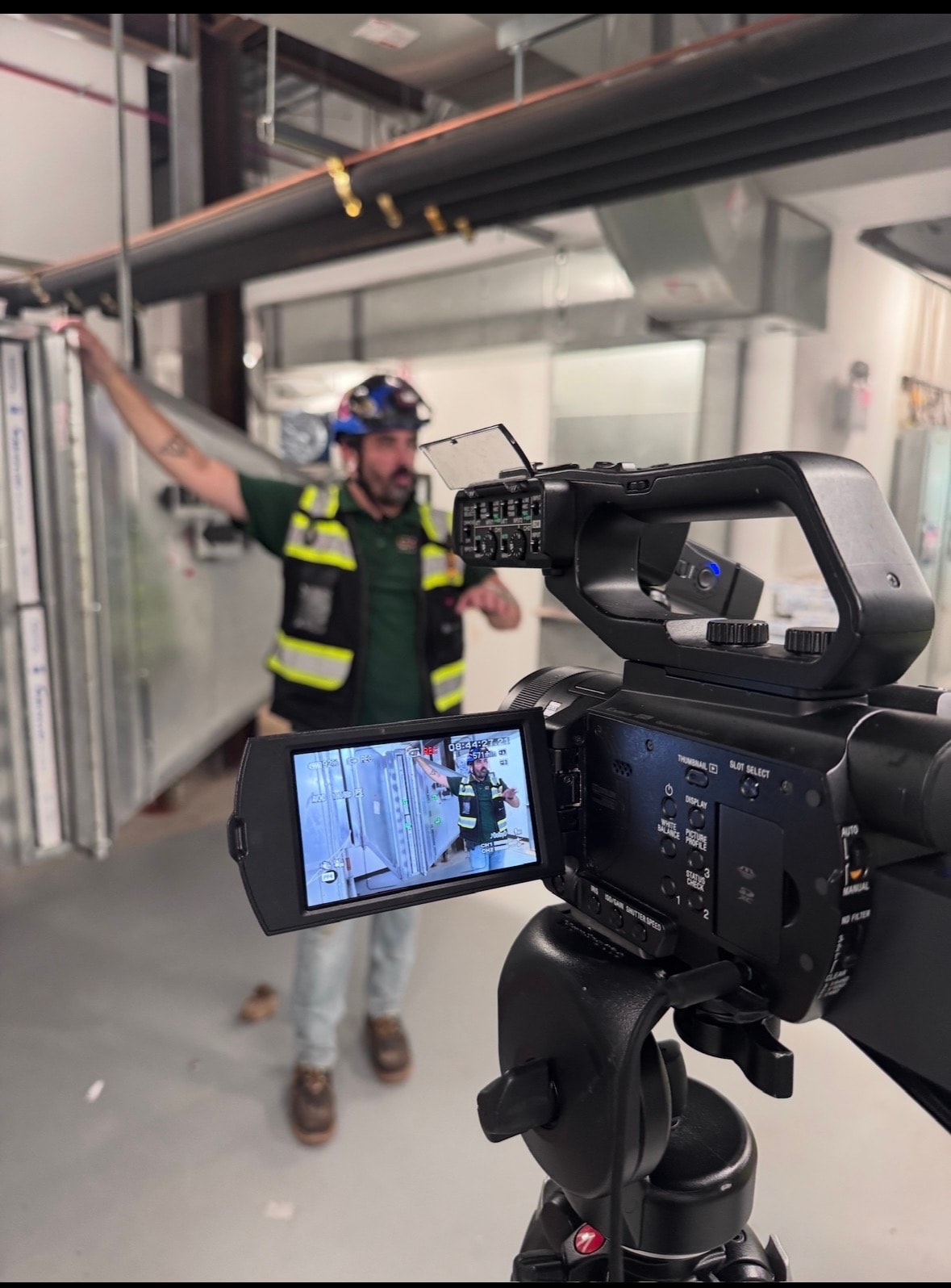 On-site industrial video production